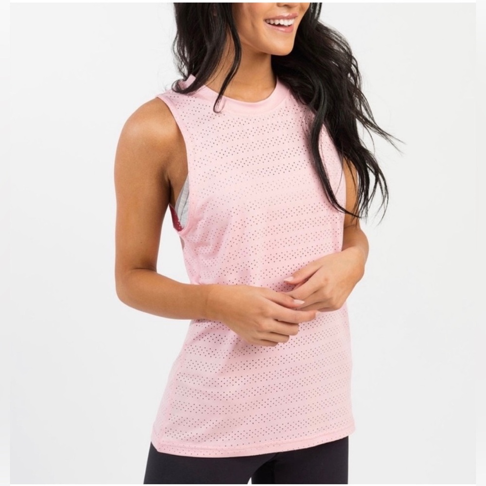 ZYIA ACTIVE Stylish Light Pink Sleeveless Top